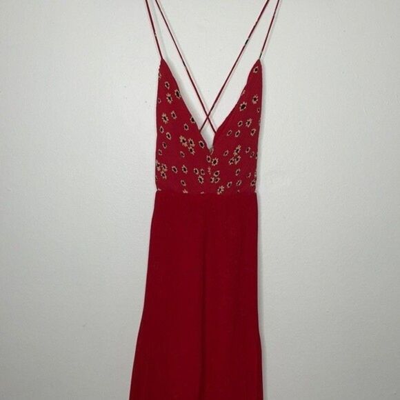 Free People Womens Size 2 Kayla Tiered Gown By Fame and Partners - Picture 8 of 12